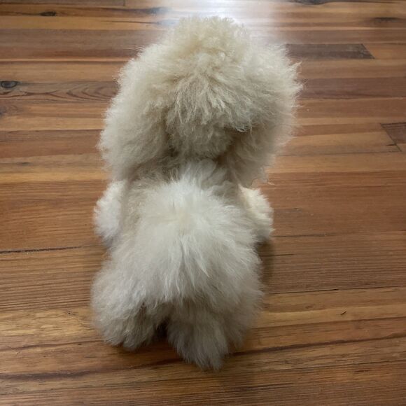 100% Alpaca Poodle Dog Stuffed Animal Peru Plush - Picture 8 of 13